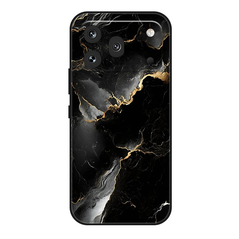Marble Painted Soft Matte Silicone Back Cover Case