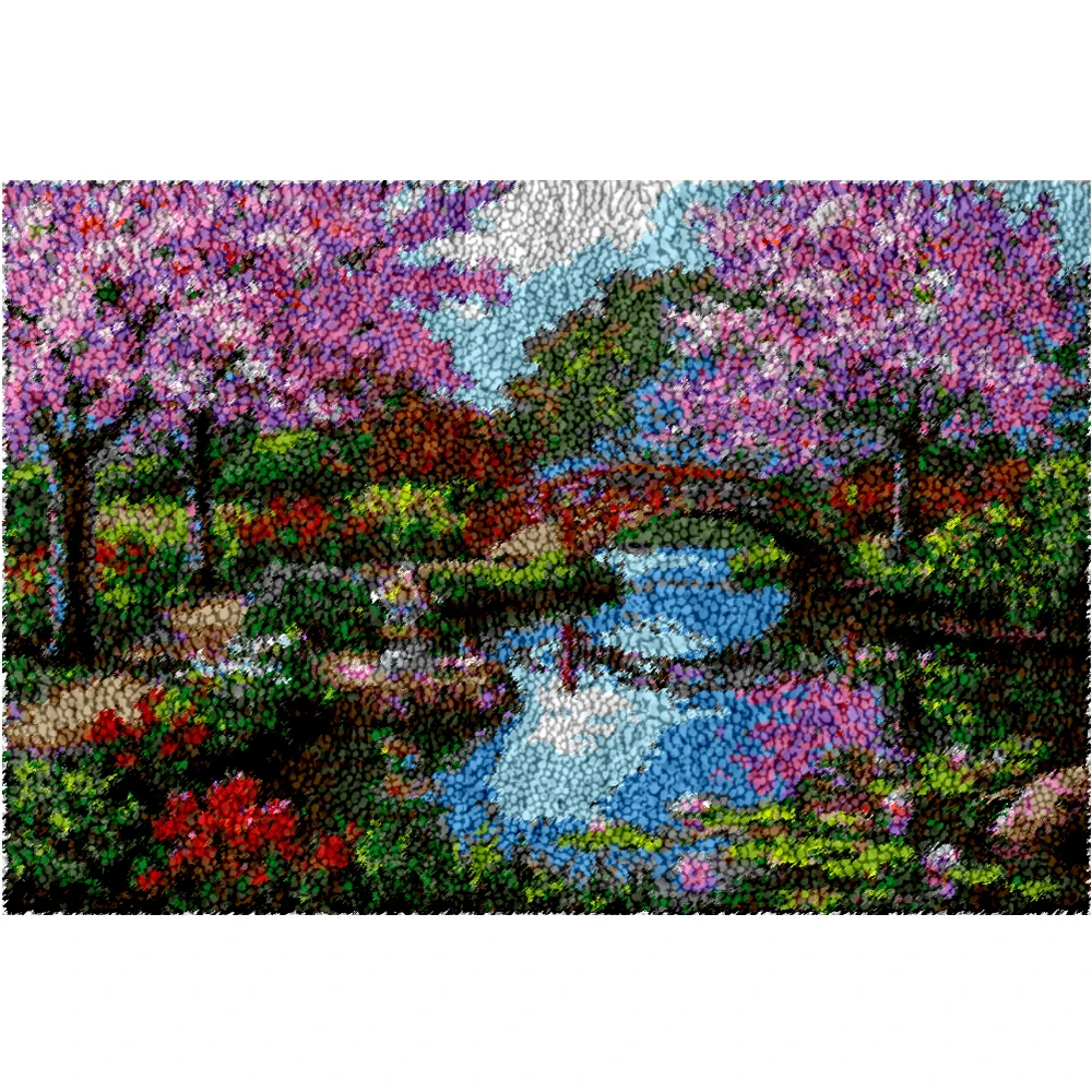 

Carpets embroidery hook DIY rug Foamiran for needlework Unfinished Crocheting Yarn Mat Tapestry do it yourself
