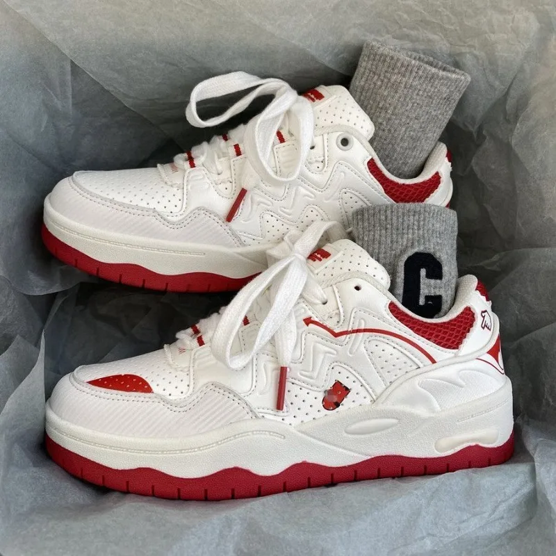 

Белые оригинальные мужские кроссовки, повседневная спортивная обувь на платформе Harajuku с низким верхом, кожаная модная женская обувь для бега и прогулок