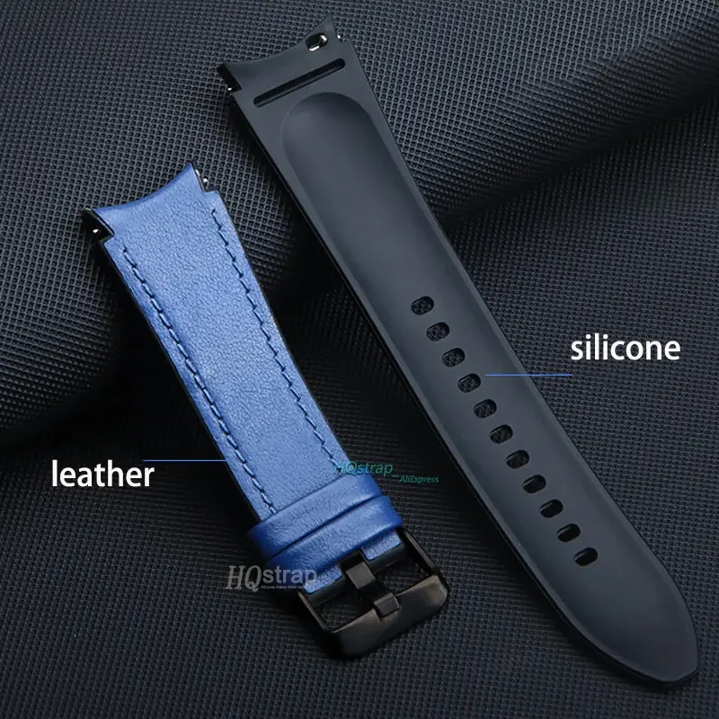 Premium No-Gaps Silicone Leather Watch Strap – Universal Fit