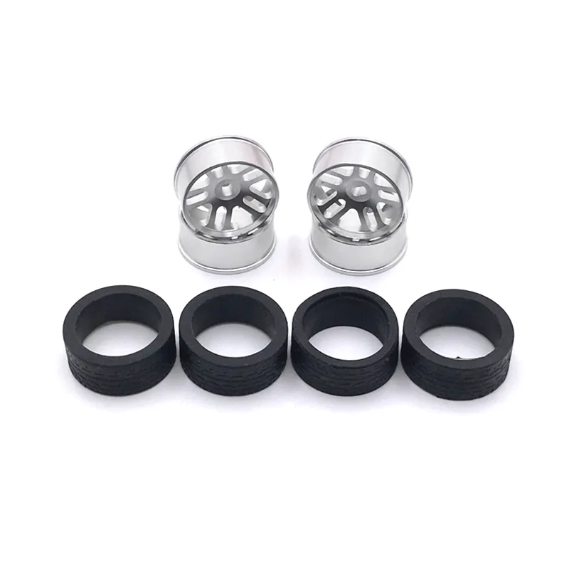 Suitable For WLtoys 284131 K989 Iw04m MINI-Q RC Car Metal Upgraded Drift Wheel Hub Soft Tire Cover 3
