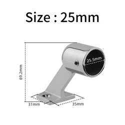 Premium Marine Grade Stainless Steel Hand Rail Fitting End Stanchion (25MM)