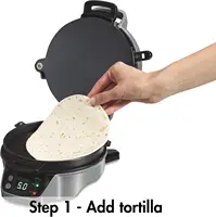 Beach, Silver 25495 Breakfast Burrito Maker, 9.8 x 8.7 x 5.6 inches 2