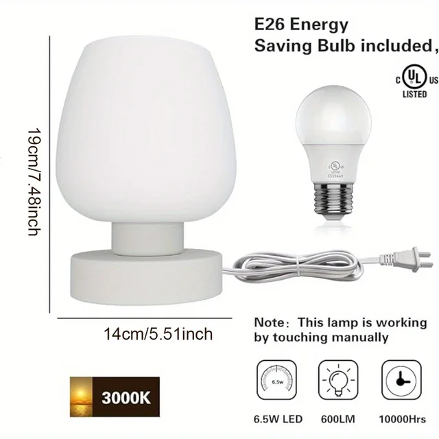 GlowForm Modern Bedside Light Pair - Image 4