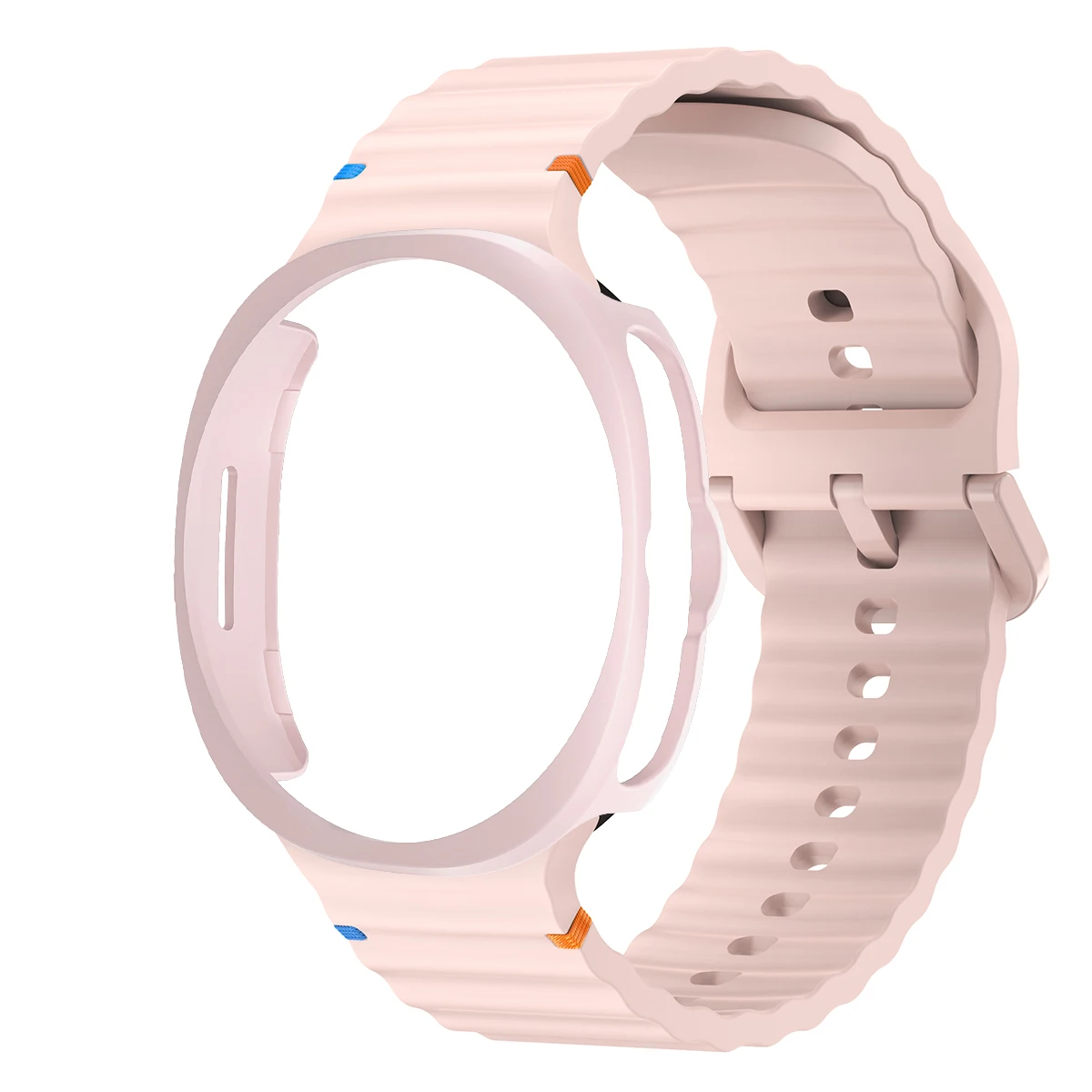Silicone Band with Protective Case Cover
