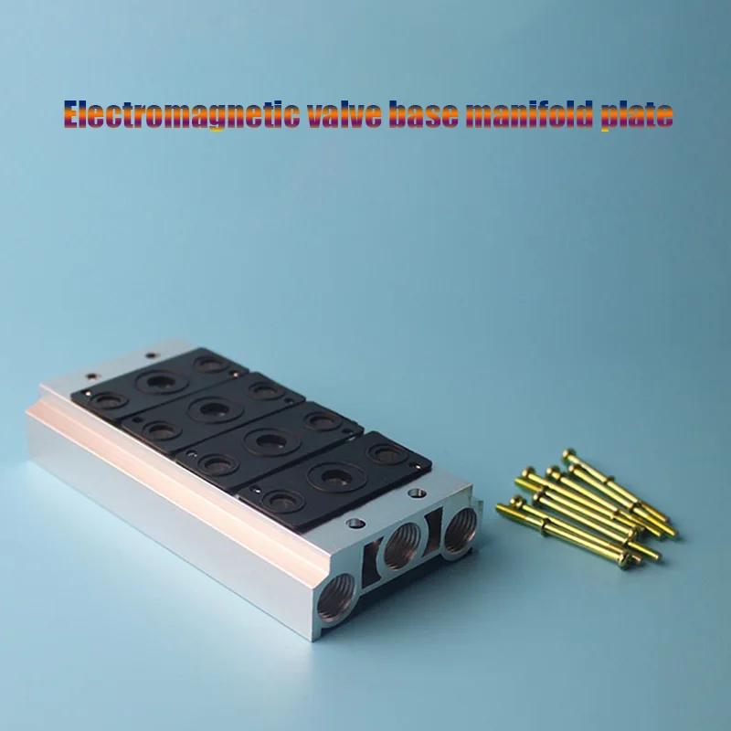 

Pneumatic Solenoid Valve Base 4V210-08 Connected To Air Pipe Convergence Airflow Plate 200M 2F3F4F5F6F7F8F9F10F Position Linkage
