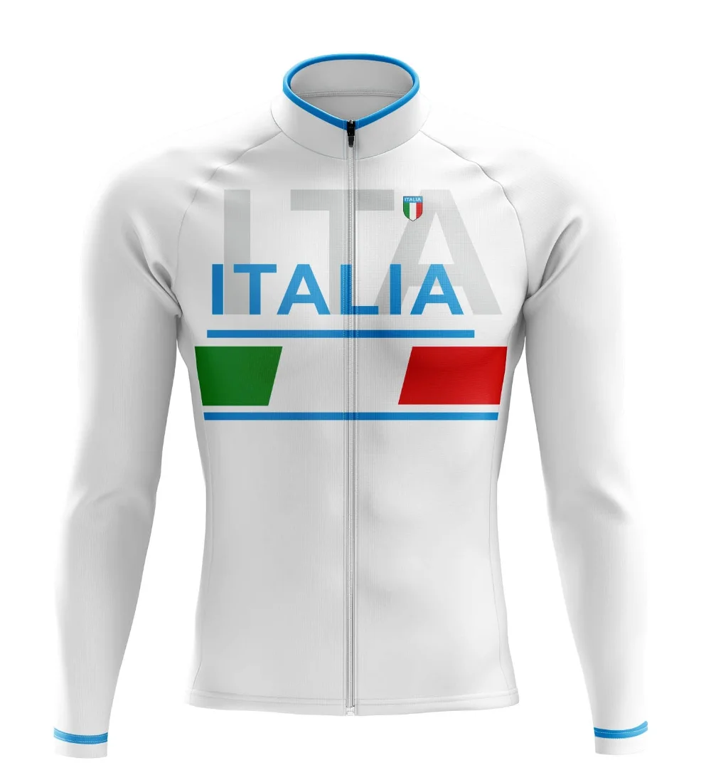 thumbnail image 1 of Maillot de ciclismo del equipo ITALIA Camisetas de ciclismo de manga larga para hombre Ropa de ciclismo Kit de ciclismo Ropa de ciclismo de montaña Maillot de triatlón Ciclismo, 1 of 5