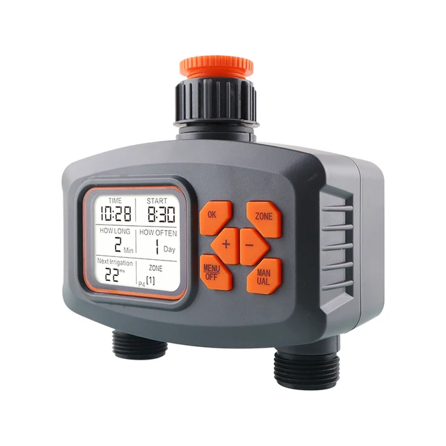 RainSeer 2-Way Water Timer LCD Display Timer Waterproof IP65 Home Garden irrigation Rainfall Timer Automatic Controller System 5