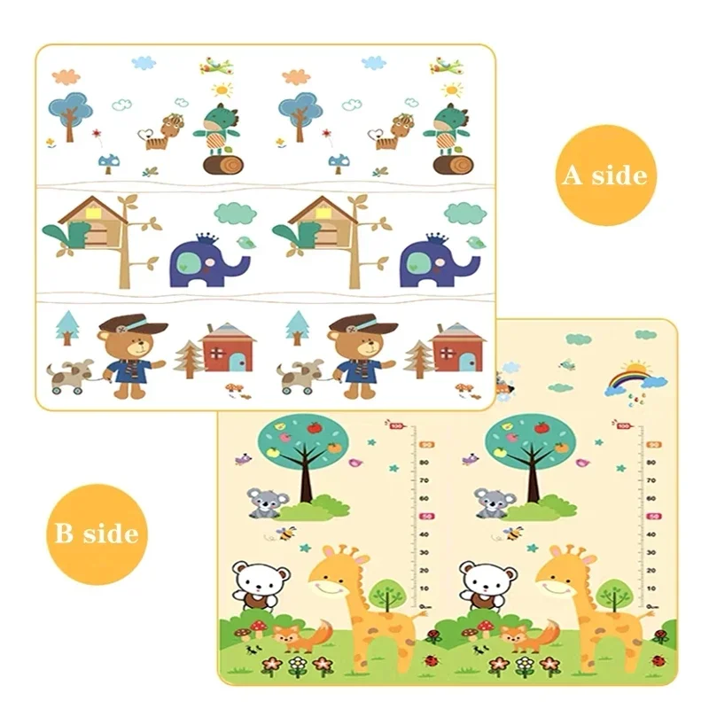 Double-sided Pattern Baby Play Mat Educational Carpets in The Nursery Climbing Pad Kids Rug Activitys Games Toys Thicken 1/0.5cm
