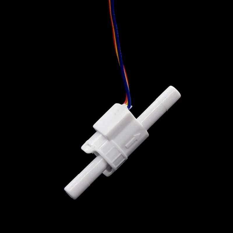 Hall Effect Mini Water Flow Sensor TM02 TM03 Pulse Output 3.5‑24V Transparent Qu