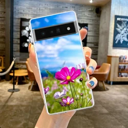 Summer Colorful Flower Soft TPU Clear Phone Case - Pixel 9 Pro (A1)