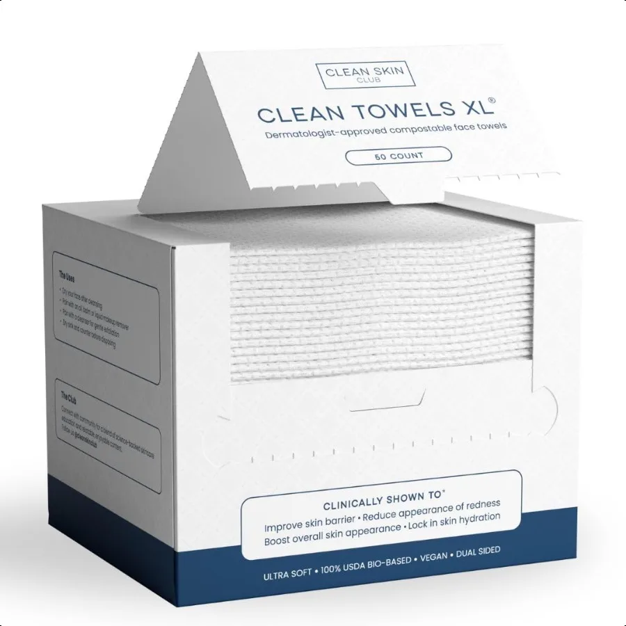 Clean Towels Extra Large Ultra Soft Face Towels