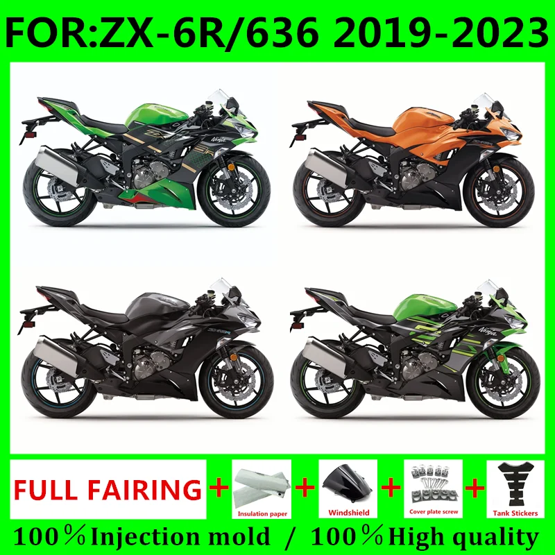 

Новый комплект обтекателей для мотоцикла ABS, подходит для Honda 2019 2020 2021 2022 2023 ZX6R zx 6r 636 19 20 21