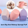 3pcs Extra Large Makeup Sponge Puff Dry Wet Dual Use Powder Makeup Sponge Foundation Cosmetic Puff Concealer Sponge Make Up Puff 1