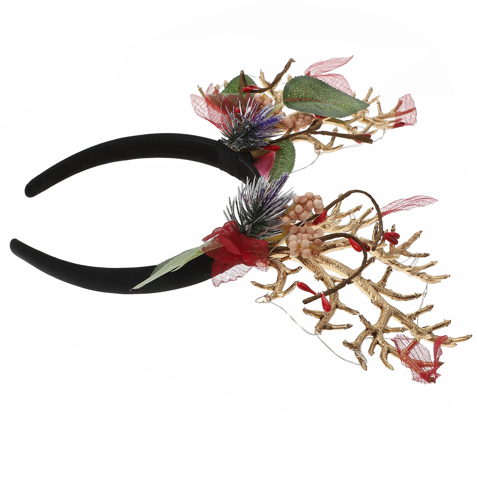 

1pc Creative Headband Cloth Elk Xmas Hairband Eye-catching Party Headwear