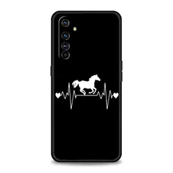 Custodia per telefono con design artistico di cavalli - Cover con arte animale vibrante