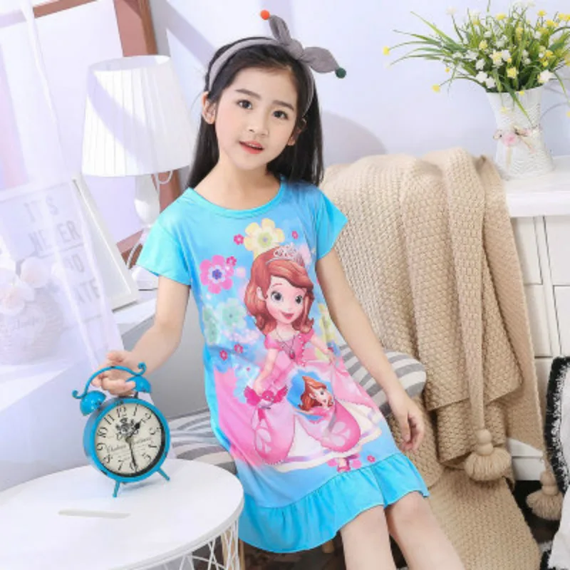 pajama sets affordable	 Frozen Anna Elsa Toddler Girls Dress Summer Cartoon Nightdress Clothes Short Sleeve Pajamas Princess Dress Kids Homewear Baby adonna nightgowns	 Sleepwear & Robes