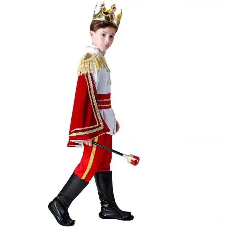 Rei medieval Cosplay para crianças, vestido extravagante, contagem de  imperos, duque, vestido para menino, presente de aniversário, Halloween,  Purim - AliExpress