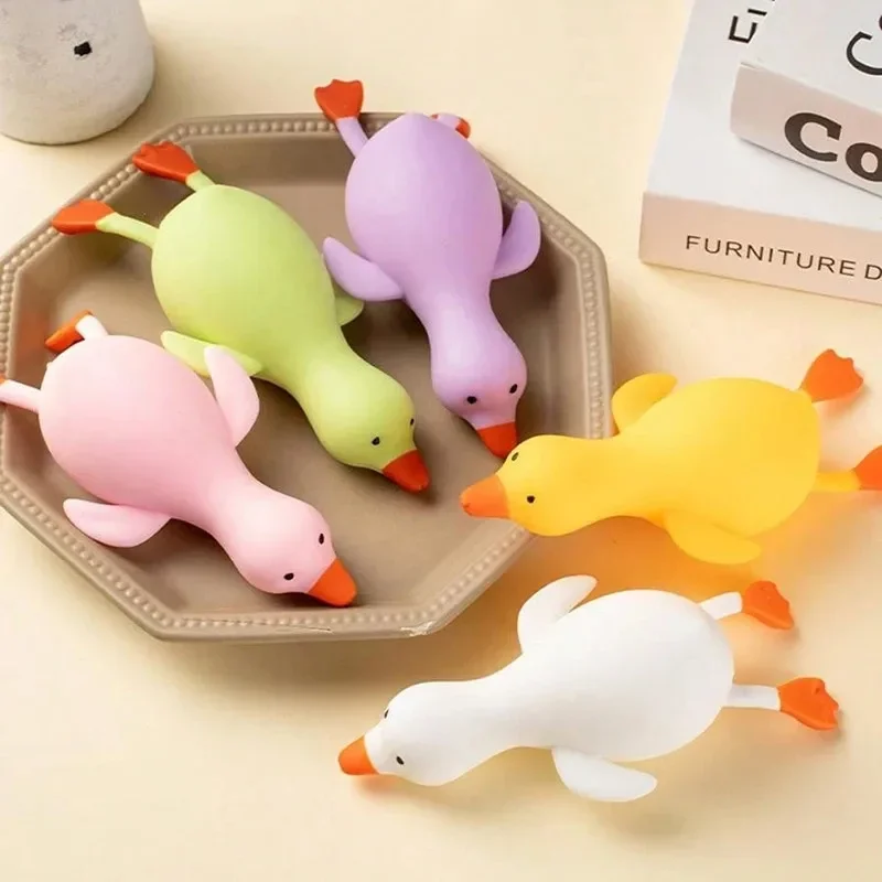Colorful Fun Stress Relief Toys Animal Duck sensory Toys Fingertip Big Goose Transform At Will Decompression Squeeze toys fidget toys,anti stress toy,decompression toy,squishy toys,sensory toys,release pressure toy,stress relieving toy,bubble fidget toy,pop purse sensory toy