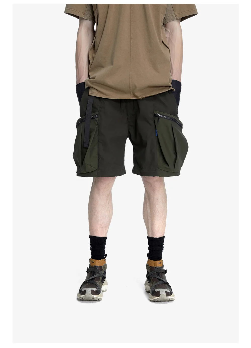Reindee Lusion 23ss 208 2-in-1  detachable patchwork color block pants dwr coating multiple pockets techwear gorpcore warcore
