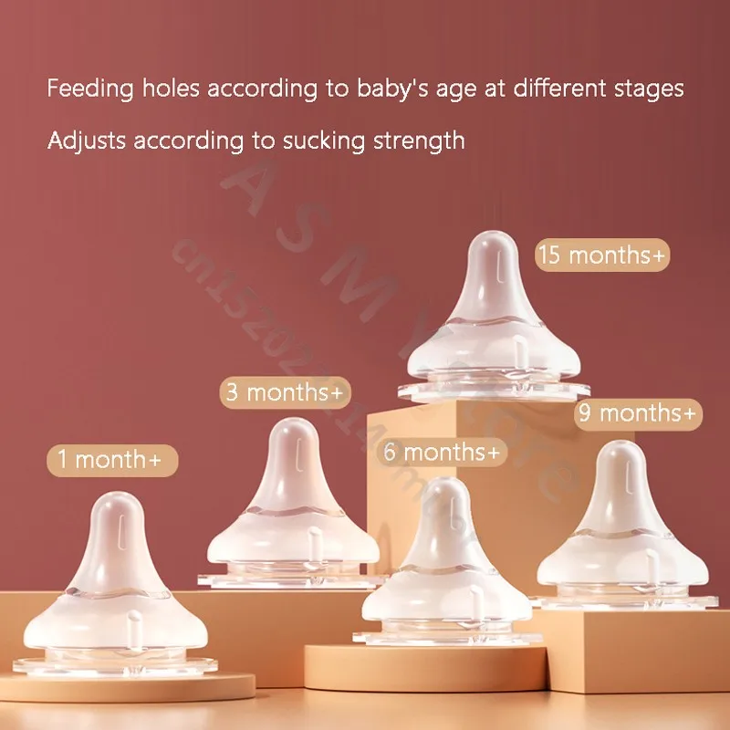 ANPEI Baby nipples for pigeon 2nd / 3rd generation bottles silicone natural taste wide diameter universal nipple bottle accessories