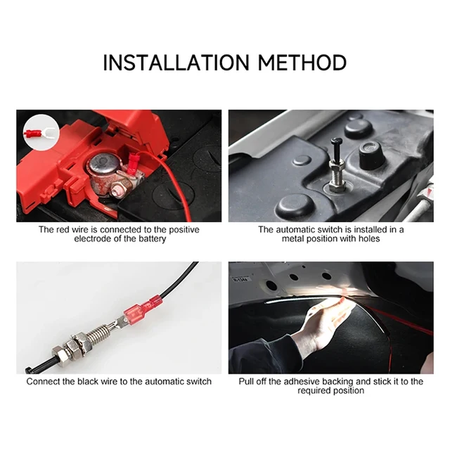 Universal Under Hood Engine Repair White LED Light Bar with Auto On/Off Switch Control Car SUV Pickup Offroad Repair Work Light 4