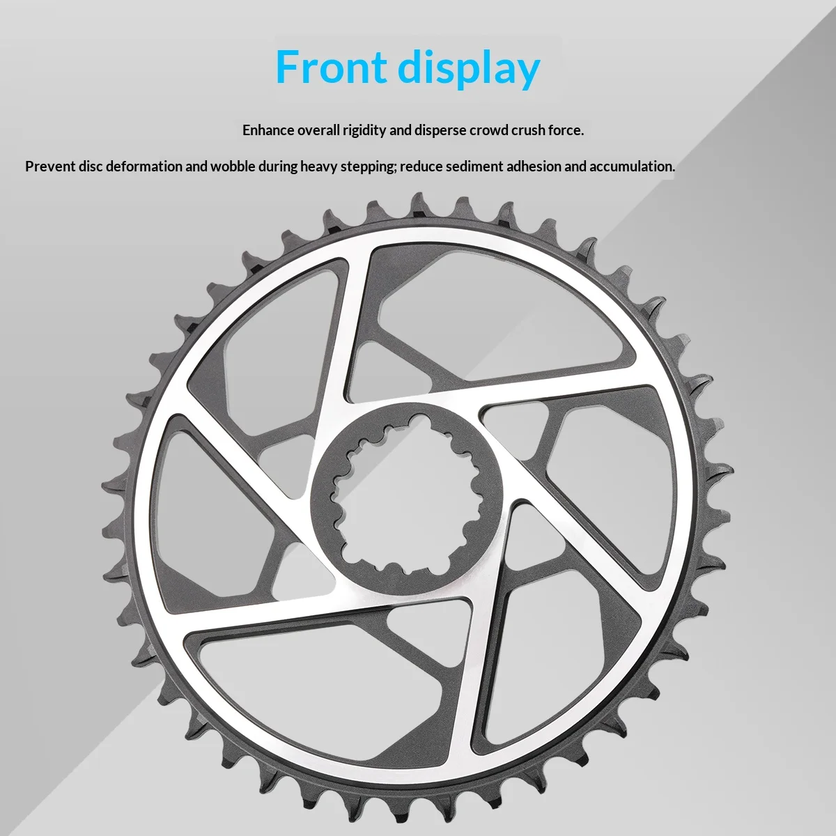 RIRO M714 MTB kædering 30-42T 3-bolt 8-bolt direkte montering 9-12 hastighed bred smal - Image 4
