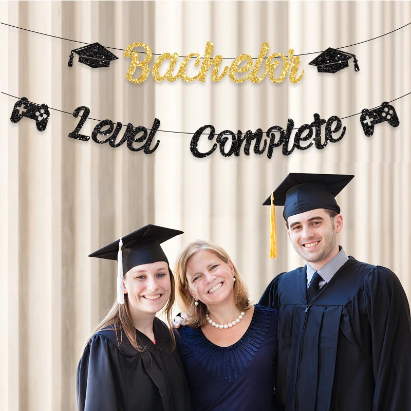 

Мастер уровня, полный баннер, поздравления, мастер-баннер, видеоигра, тематический Выпускной декор, класс 2023 поставок