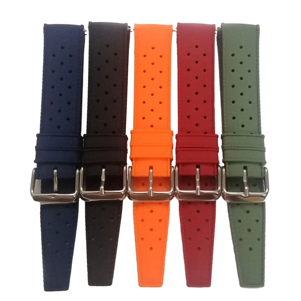 

18mm 20mm 22mm Men Women Silicone Strap Pin Buckle Sports Soft Watchband Silicone Watch WristBand for Oris/Seiko/Citizen