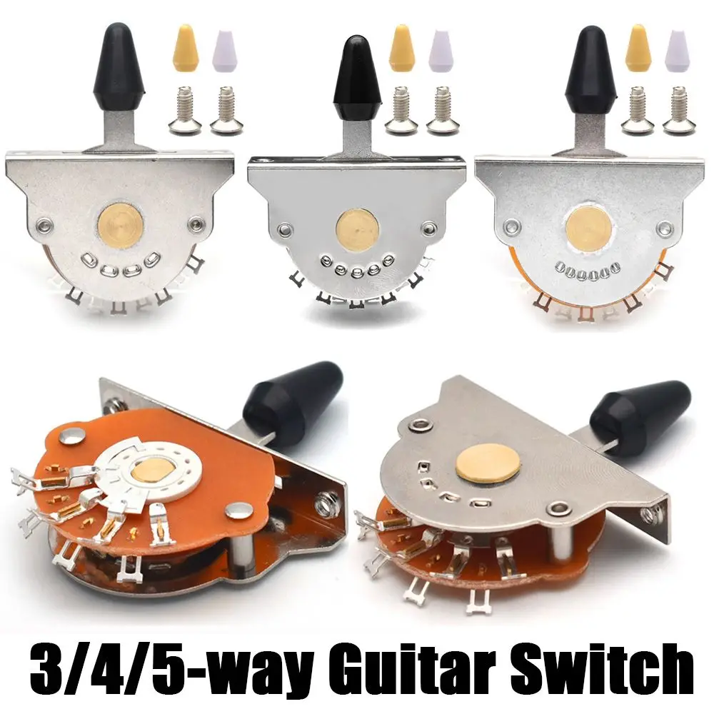 3 way 4 way 5 Way Electric Guitar Switch Metal Plastic Tips Switch with