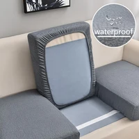 Sofa Cushion Cover Waterproof Polyester Slipcover For Living Room Funiture Protector Seat Cushion Elastic Solid Color 1
