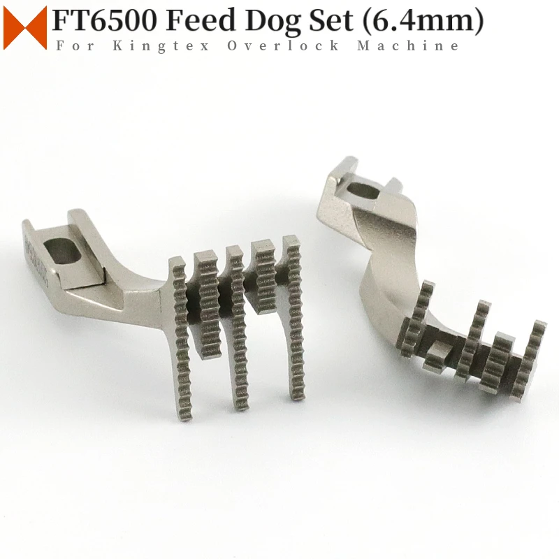 

5221DF02640+5221FD02640 Feed Dog Set For Kintex FT6500, FT7000 Coverstitch Sewing Machine Needle Distance 6.4mm (5221DG0003)