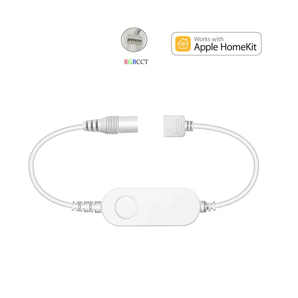 Homekit WiFi RGB+CCT LED Strip 12V 1m 2m 3m 4m 5m RGBCW Flexible Dimmable Lighting Band Room Deco APP Timer Siri Voice Control S60f5ecb9652b4d4e9e460812e419baedi