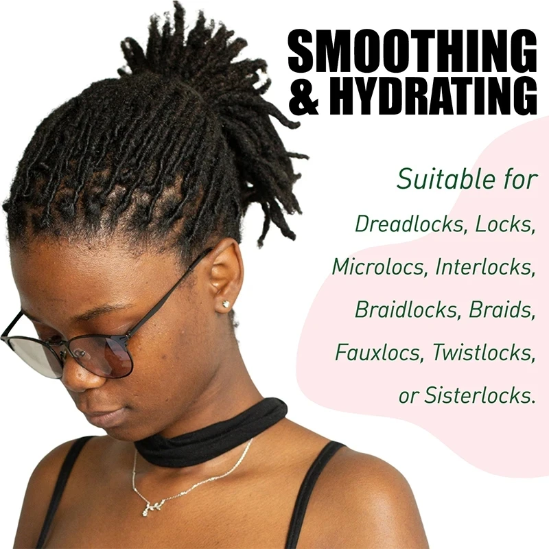 Goiple 9.5oz Locking Gel Strong Hold Frizz Control Cream Add Shine Dreadlocks Moisturizer Locks and Twist Conditions Hair Gel 5