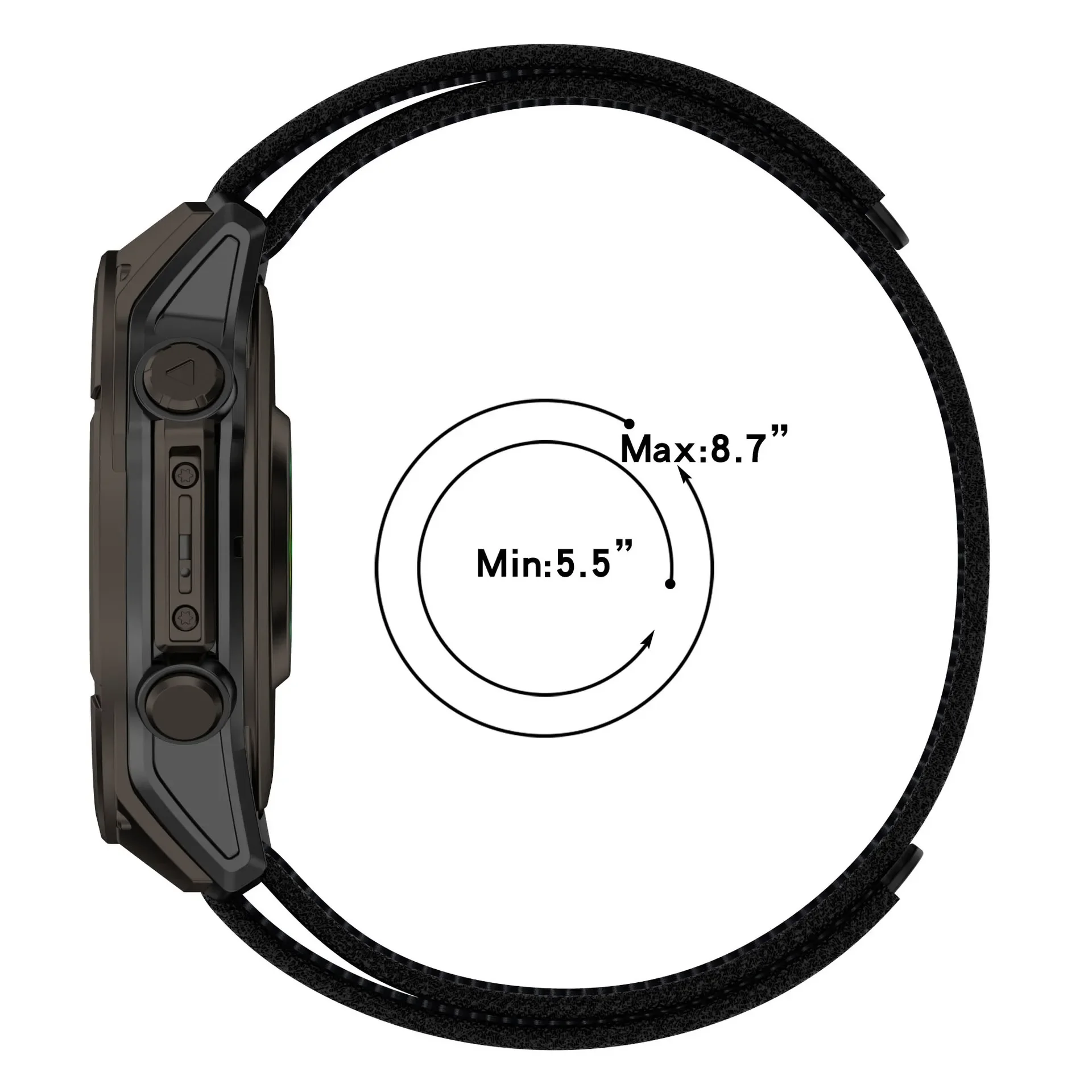 Nylon Quick Release Sports Band with Hook and Loop Fastener - Available in Multiple Widths