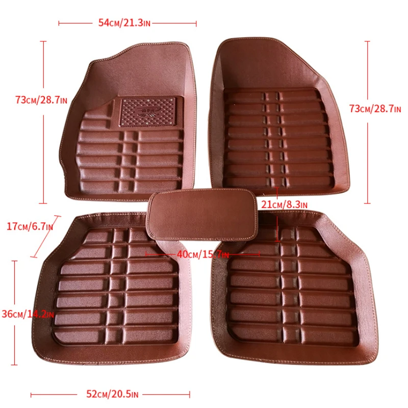 

NEW Luxury leather car floor mats for Infiniti Q50 2014 2015 2016 2017 2018 2019 Custom auto foot Pads automobile carpet cover