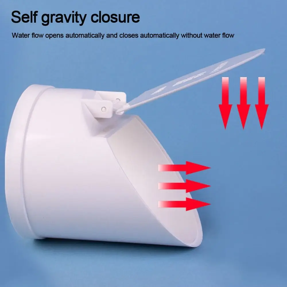 50-160mm Drainage Pipe Floor Drains PVC Pipe Valve Easy Install Anti Odor Anti-rat Outdoor Balcony Bathroom Accessory