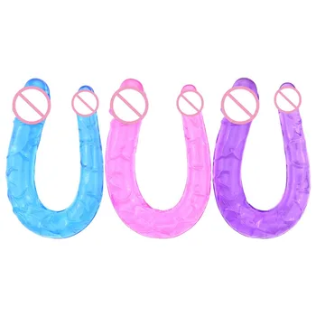 Long Penis No Vibrator Dildos Toys for Woman Lesbian Prostate G-spot Massager Double Head Realistic Dildo Female Masturbator 5