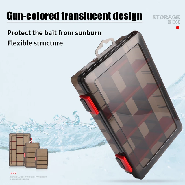 Double Sided Fishing Tackle Box Portable Professional Fishing Accessories  Case Multifunctional for Fish Hook Lure Fake Bait - AliExpress