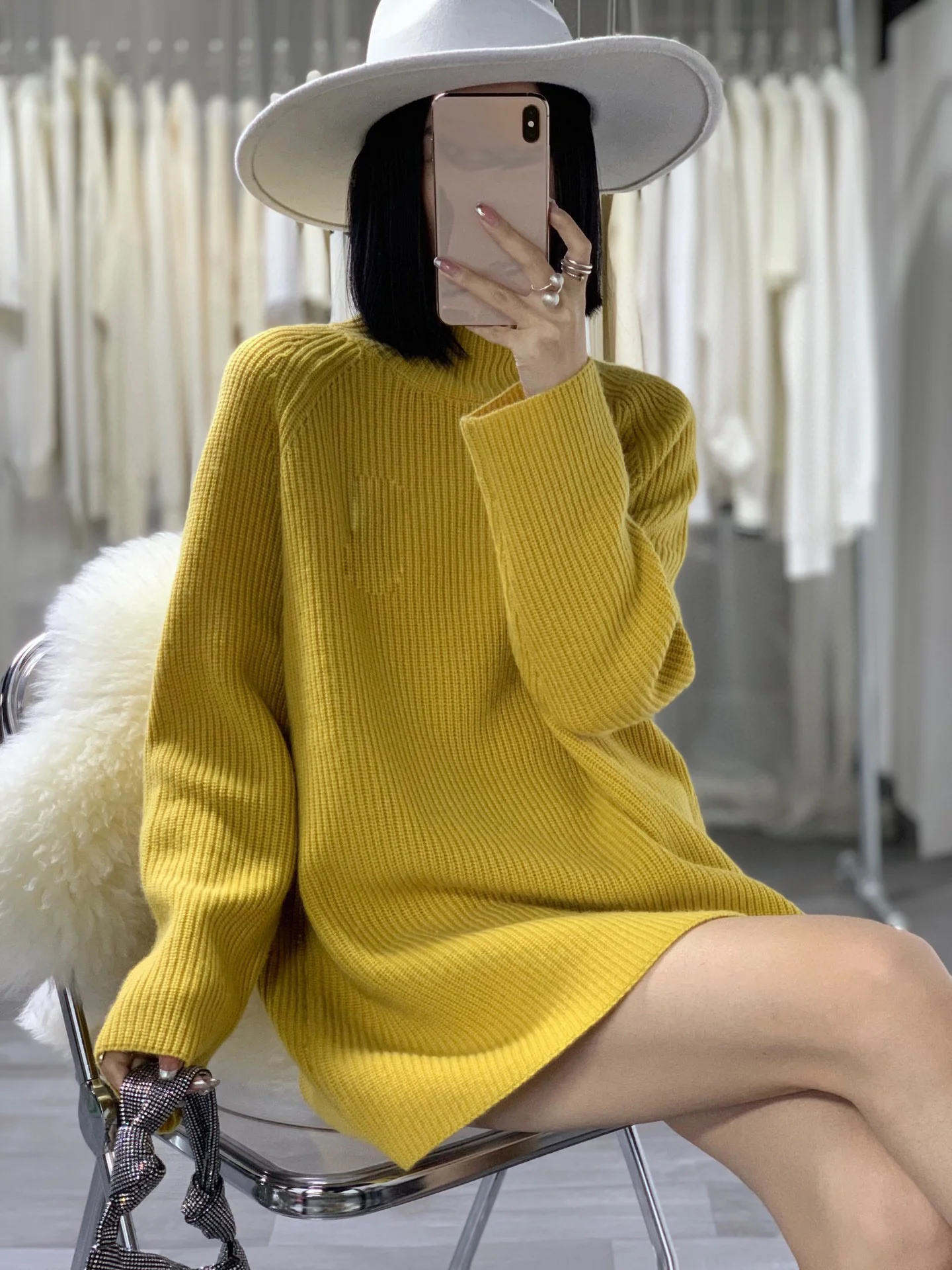 

Women's Clothing Fashion turtleneck and super beautiful thickened woolen sweater 169