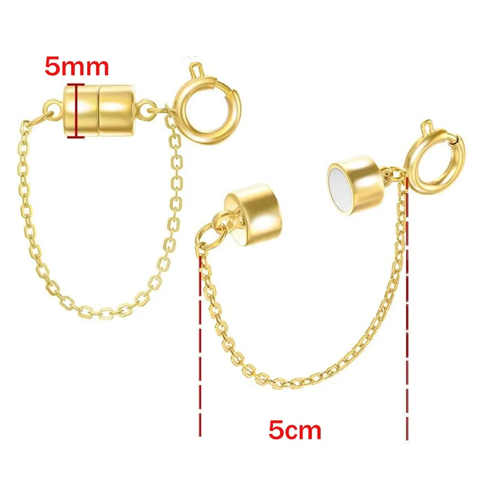 Set of 5 Elegant Rose Magnetic Clasp Pendants