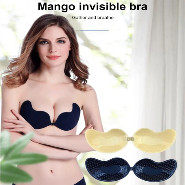 Sexy Invisible Bra Reusable Push Up Self-Adhesive Chest Stickers Silicone  Strapless Women Bralette Wedding Party Dress Lingerie - AliExpress