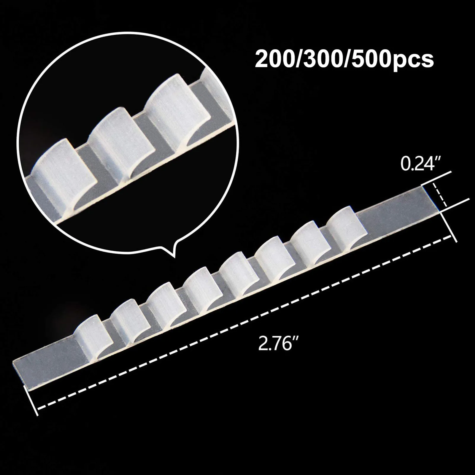 Hanger Non Slip Strip Adhesive Clothes Hanger Grips for Clothes Hanger Transparent Anti Slip Strip Durable PR Sale 4