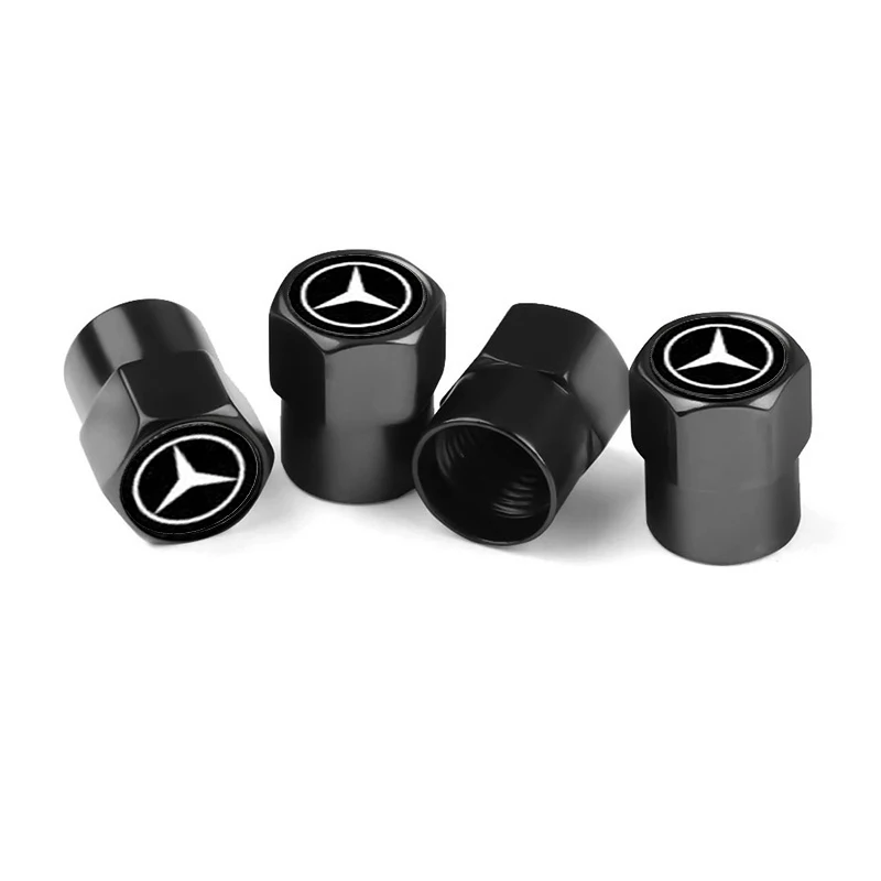 Premium Car Wheel Tire Valve Caps - Set of 4