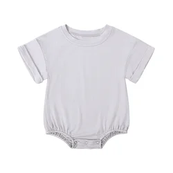 2025 Summer Bamboo Fiber Baby Rompers - Casual Short Sleeve Infant Jumpsuit 3 - 24M - 18 - 24M (As picture10)