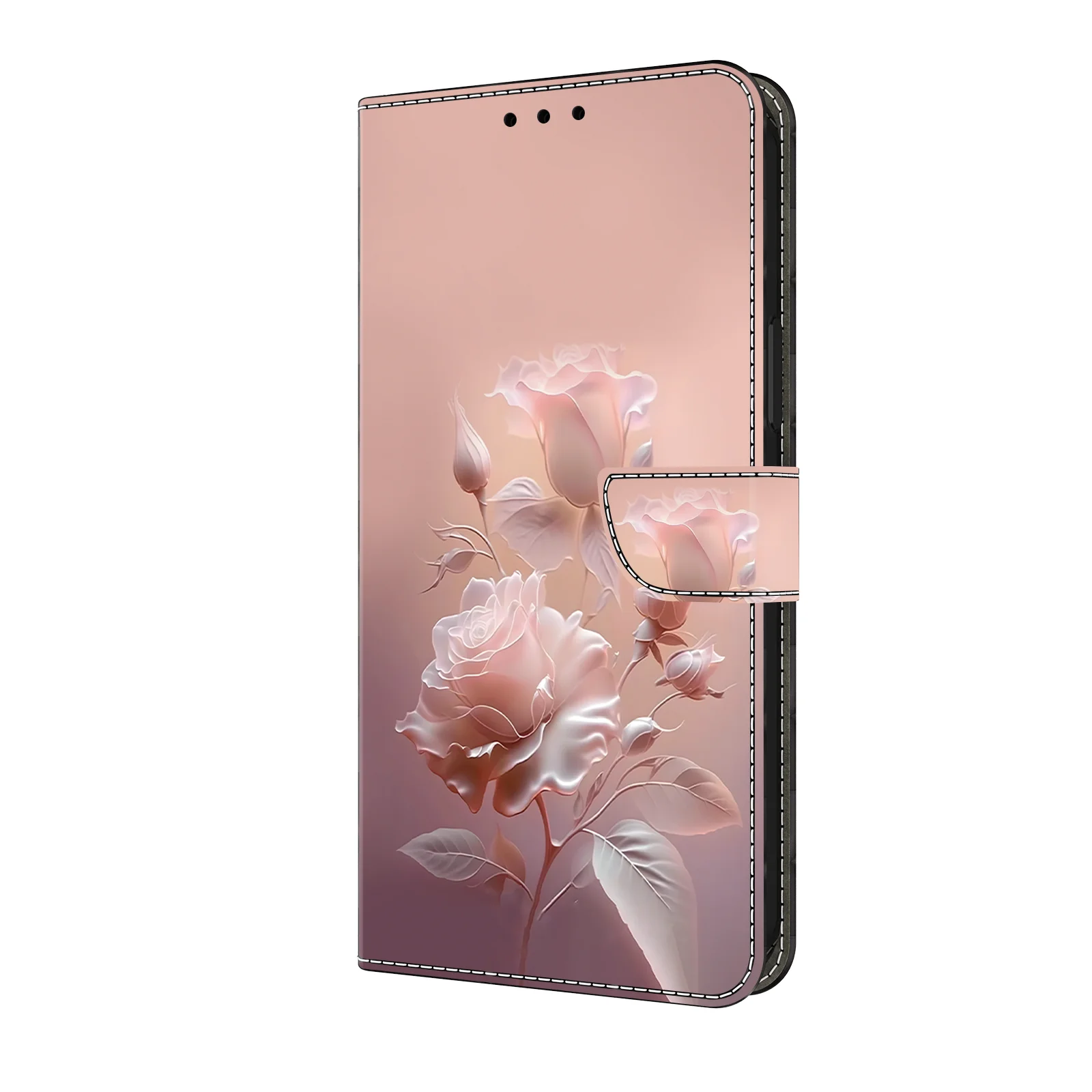 Premium 3D Magnetic Flip Leather Wallet Case