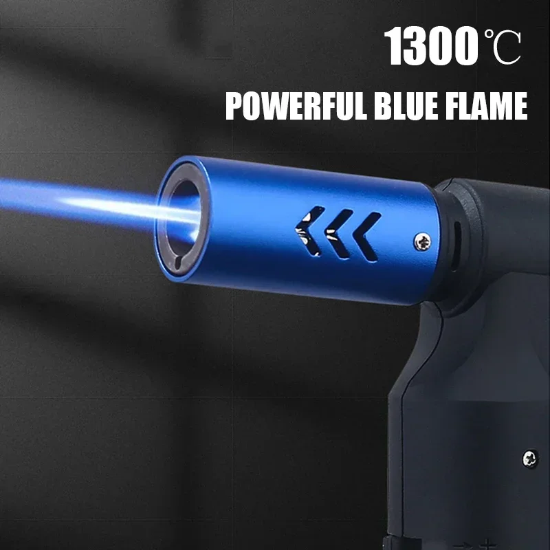 Honest Gun Strong Windproof Blue Flame Cigar Adjustment Spray Gun 1300 &deg; Outdoor Camping Stylish Torch Lighter Gadgets Bbq Lighter Butane Gas Lighter Cigarette Lighter