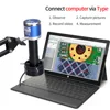 ZONGMAI 1080P 4K FULL HD Industrial Microscope C-Mount Digital Camera Via Type Measurement For PCB Soldering Phone Repair 5