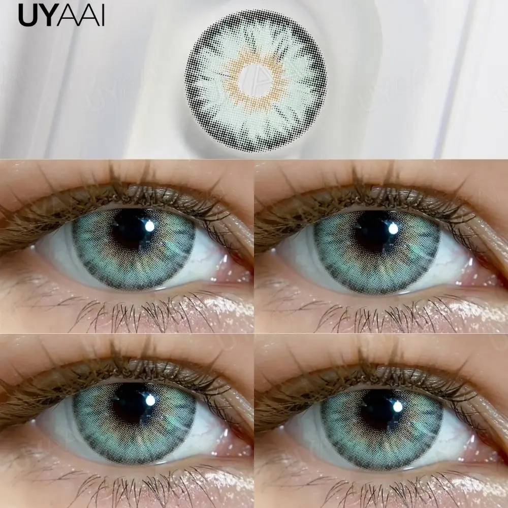 Vibrant Blue Cosmetic Contact Lenses for Eye Color Transformation - 2 Pack