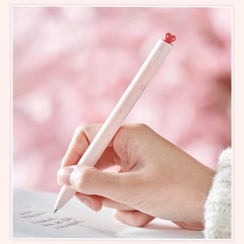 Kaco Sakura Gel Pens with 2 Refills, FIRST Cherry Blossom Neutral Pen Aesthetic Cute Stationery for Journaling Christmas Holiday 3